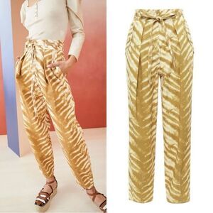 ULLA JOHNSON  Lars Tiger Tie-dye Trousers in Sand